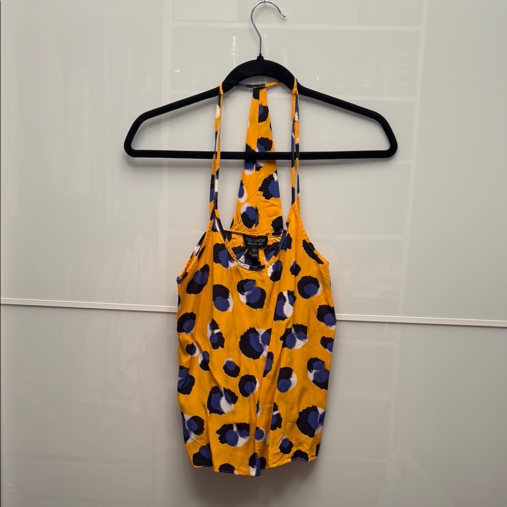 Topshop Yellow and Blue Bodysuit One Piece